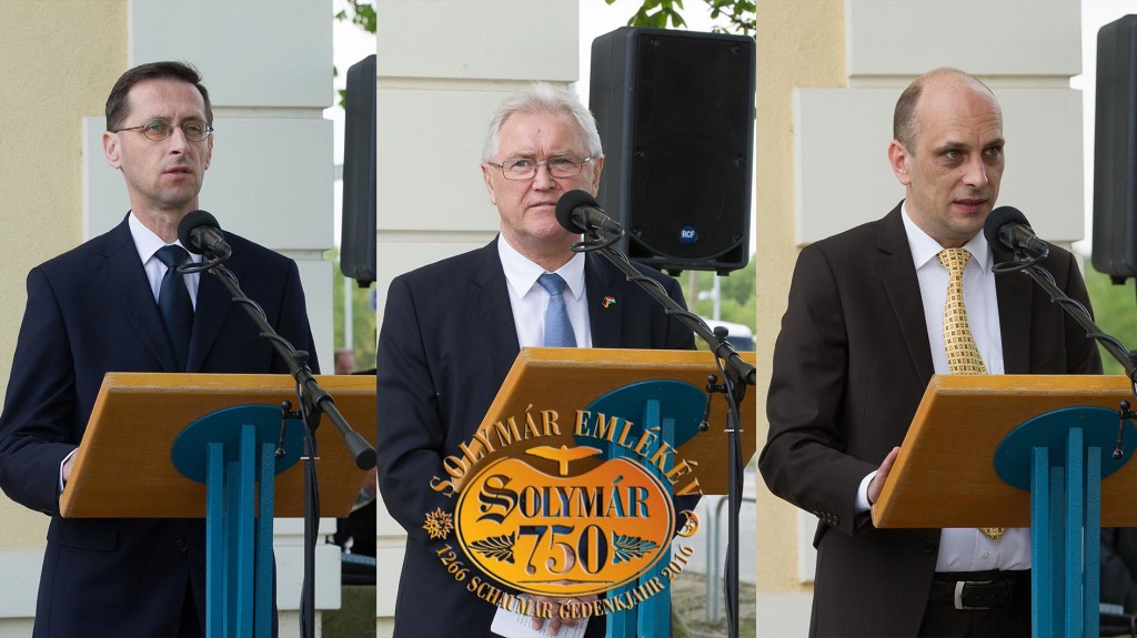 Emléktábla avatáson beszédet mondott Varga Mihály nemzetgazdasági miniszter, Ritter Imre, a magyarországi németek parlamenti szószólója, valamint Timo Wolf, Wüstenrot polgármestere