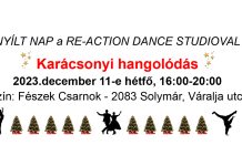 Újonnan indult Táncstúdió Solymáron a Fészek Csarnokban – RE-ACTION DANCE STUDIO!