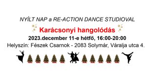 Újonnan indult Táncstúdió Solymáron a Fészek Csarnokban – RE-ACTION DANCE STUDIO!