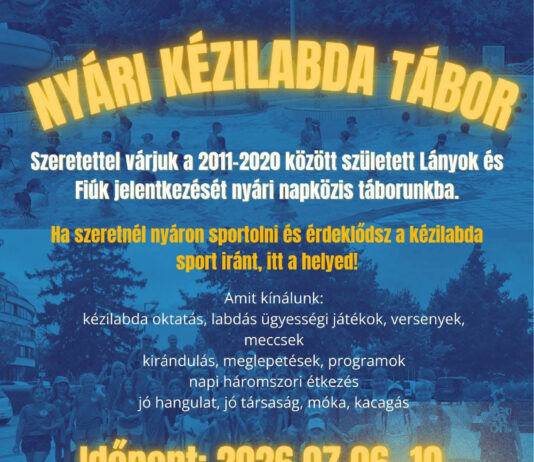 Elindult a jelentkezés a Solymári SC nyári kézilabda-táborába